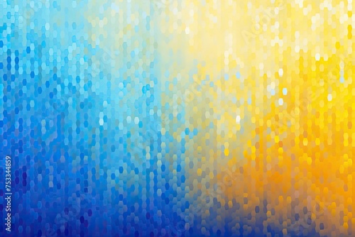 abstract background of colored pixels in blue, yellow and orange colors