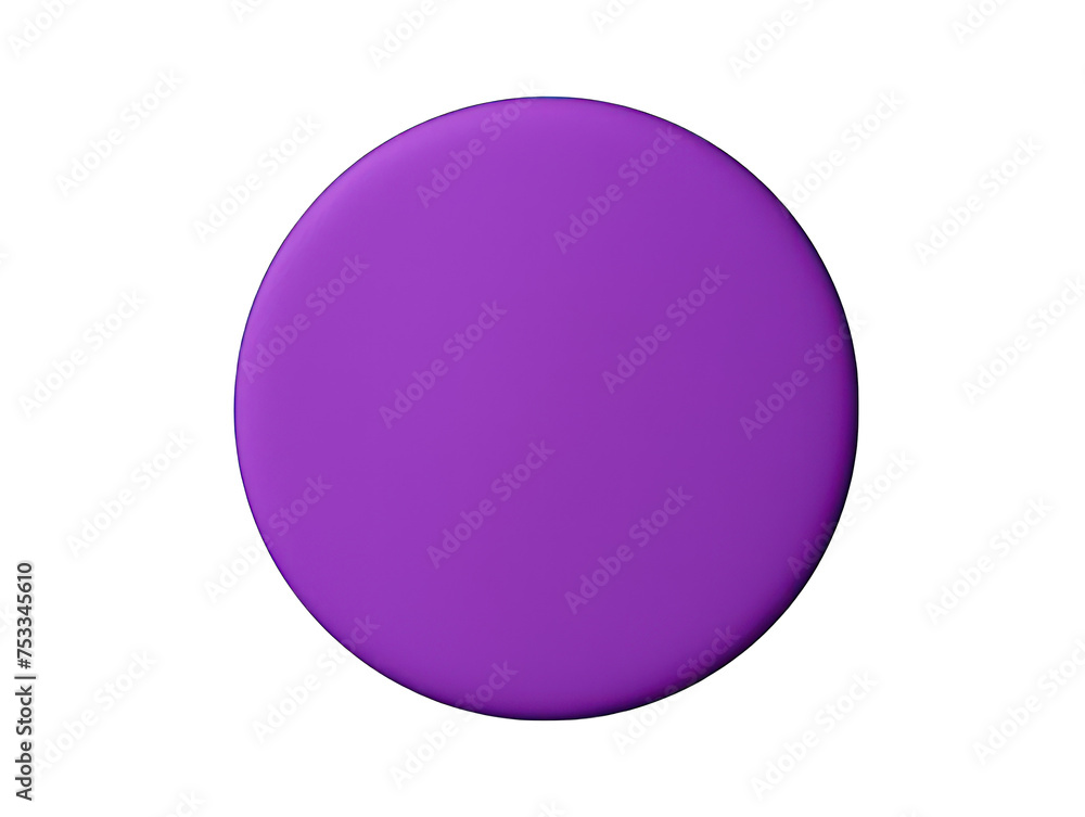 purple round blank circle isolated on transparent background, transparency image, removed background