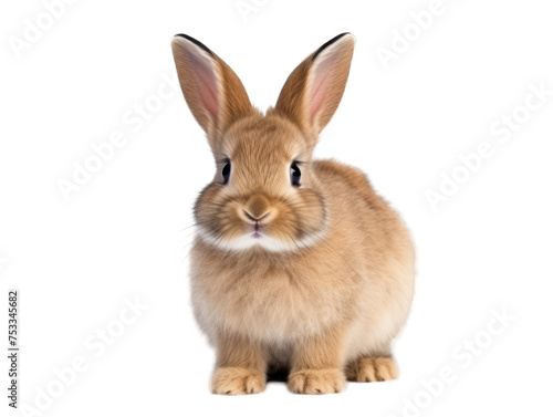 rabbit isolated on transparent background, transparency image, removed background