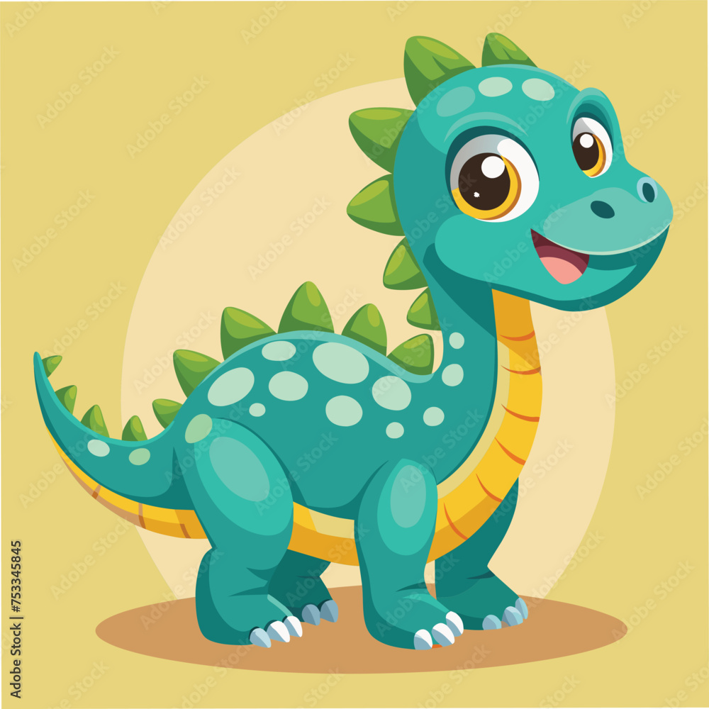 Obraz premium cute baby dragon vector