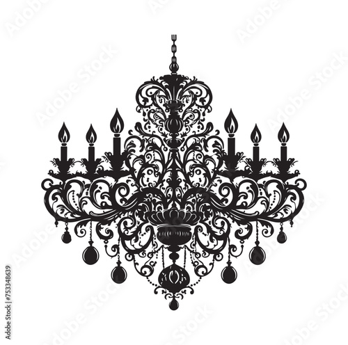 chandelier vector illustration
