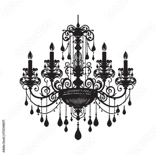 chandelier vector illustration