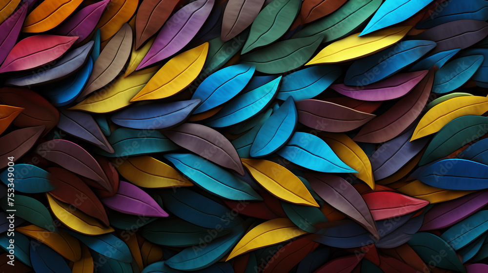colorful feathers background