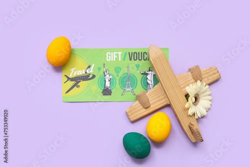 Toy plane with gift voucher...