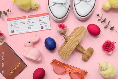 Trip items with Easter deco...