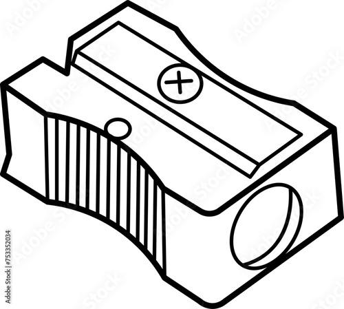 Sharpener Outline Vector Illustration