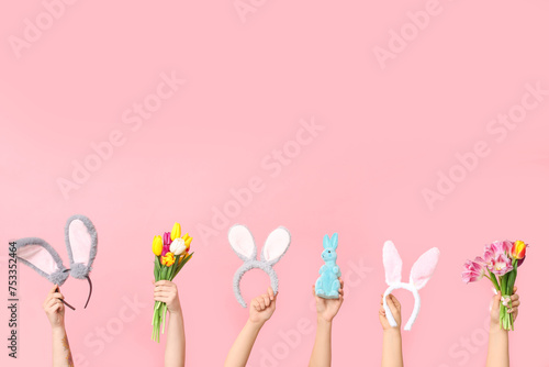 Female hands holding Easter...
