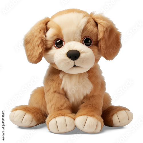 puppy toy isolated on white background