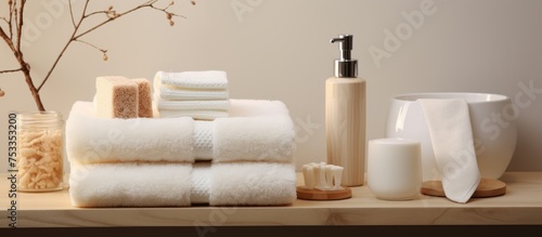 Bathroom Decor with Terry Towels and Accessories