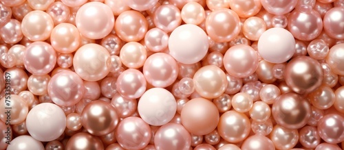 Pearls colored Natural wall backdrop For creative design © LukaszDesign