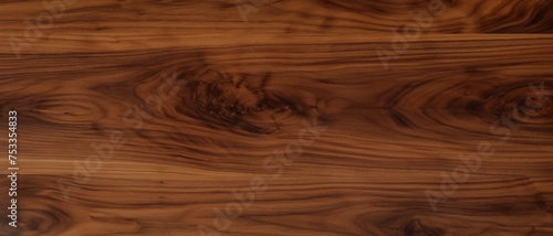 close up of the old natural walnut wood texture of the dark wood surface background