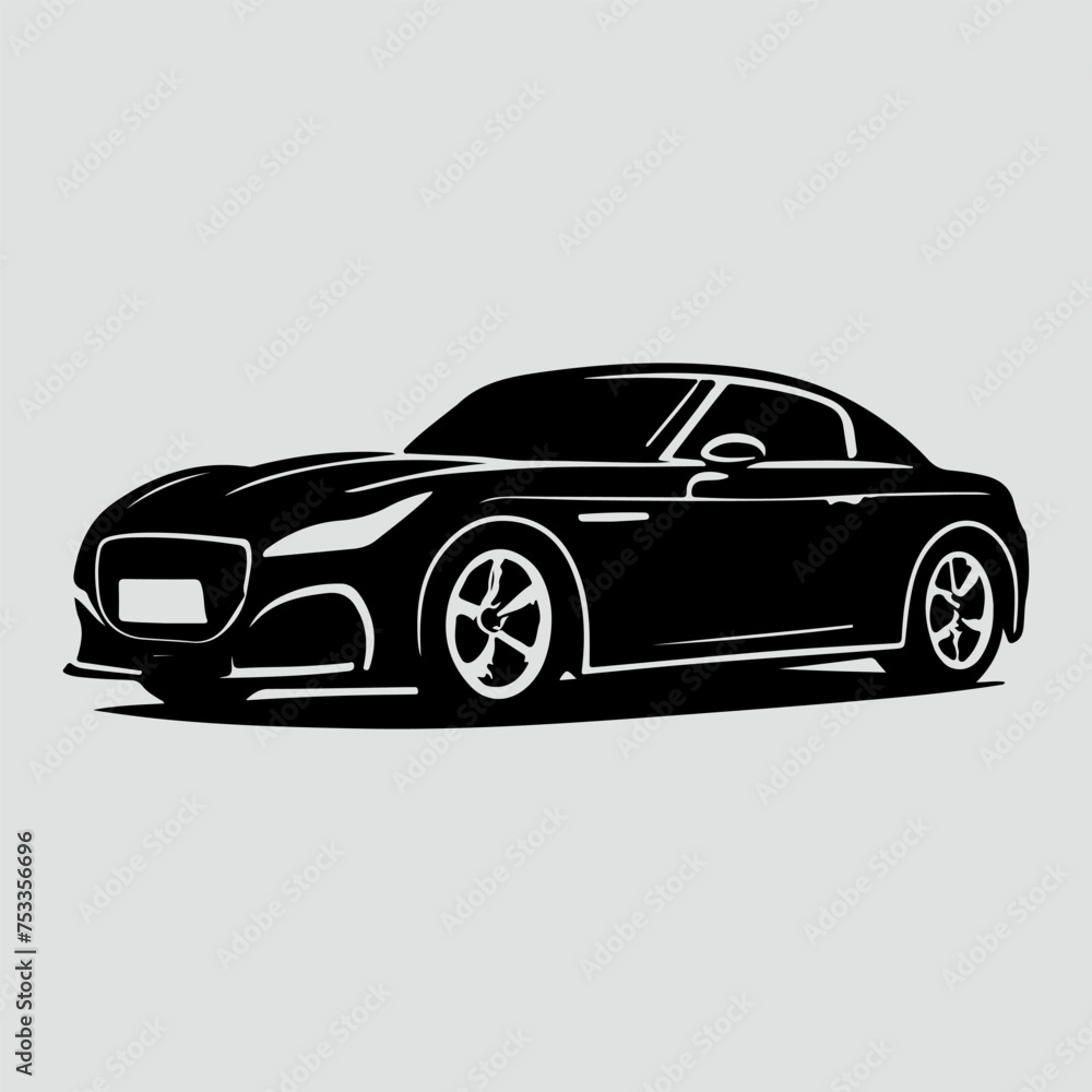 Car silhouette vector illustration