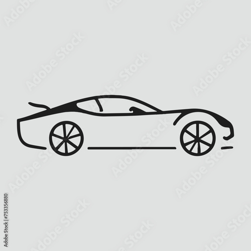 Car silhouette vector illustration © Md