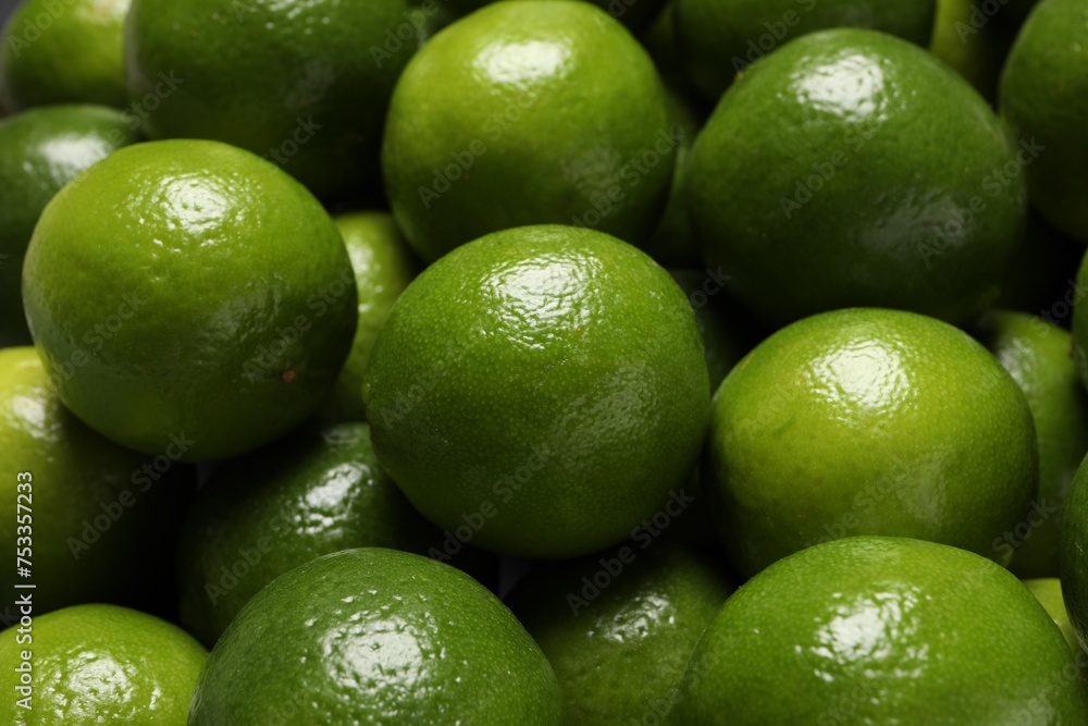 Many fresh ripe limes as background, closeup Many fresh ripe limes as background, closeup