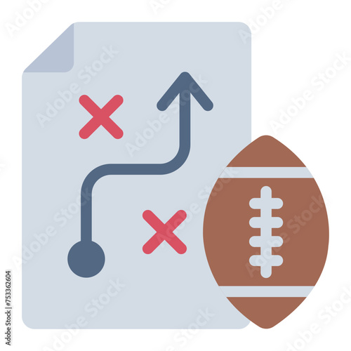 Strategy or tactic for american football icon