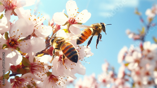 bee on a branch © AA