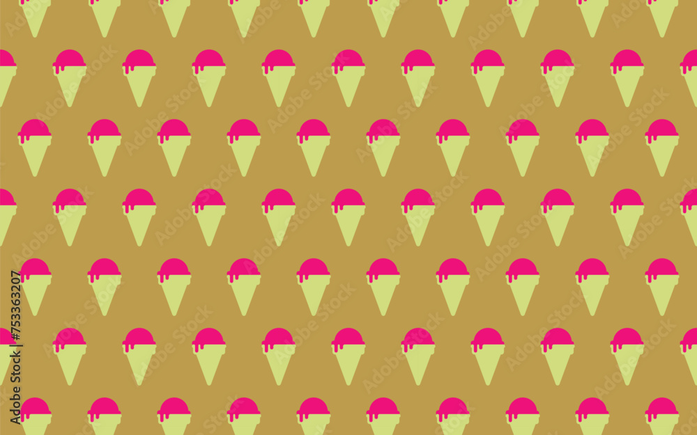 ice cream cone pattern. vector eps 10
