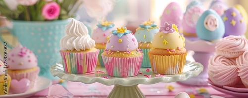 Delightful Easter Treats  From Bunny-Topped Cupcakes to Pastel-Colored Sweets