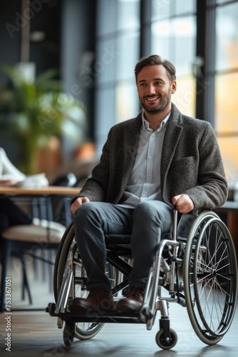 Empowering : inspiring showcasing differently abled individuals at work, breaking barriers, demonstrating resilience, and contributing their skills to create an inclusive and diverse workplace