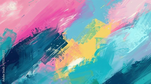 Abstract Color Brushing Background