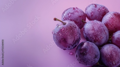 prune juice, prune on light purple background