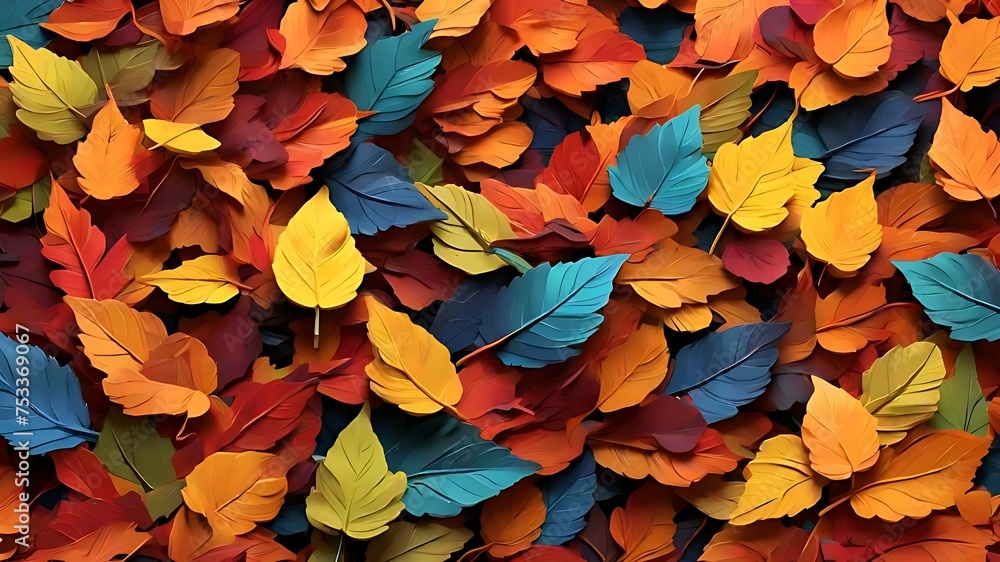 Colorful autumn leaves background illustration. Colorful autumn leaves background illustration.