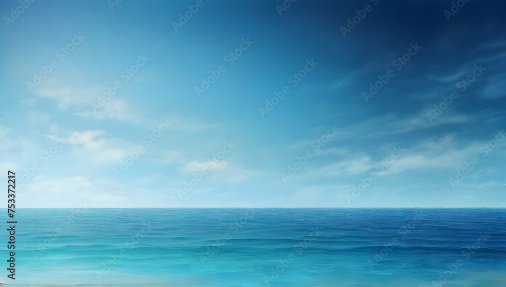 Beautiful panoramic with seascape and clear sky background
