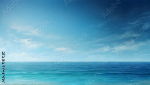 Beautiful panoramic with seascape and clear sky background