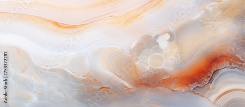 Detail of a translucent section of natural agate stone
