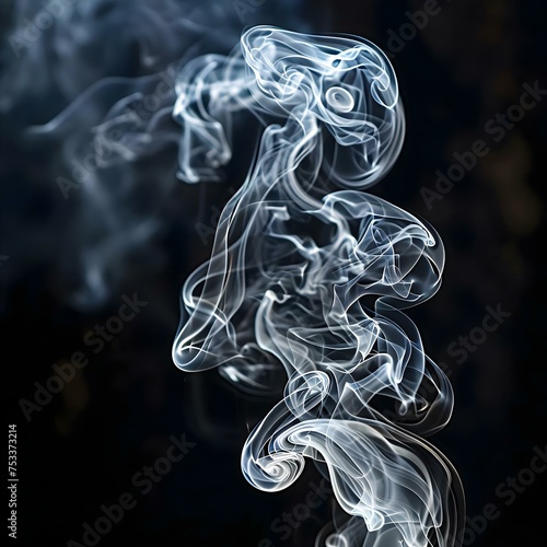 a close up of smoke on a black background