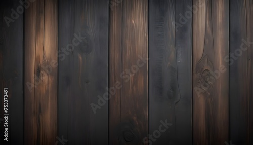 A close up of a wooden wall with a dark background © itnozirmia