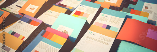 Creative Array of Different CV Styles Showcasing Innovative and Traditional Designs photo