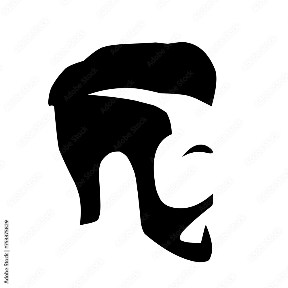set beard and hairstyle vector illustration set beard and hairstyle vector illustration