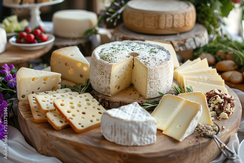 Fresh cheese board 
