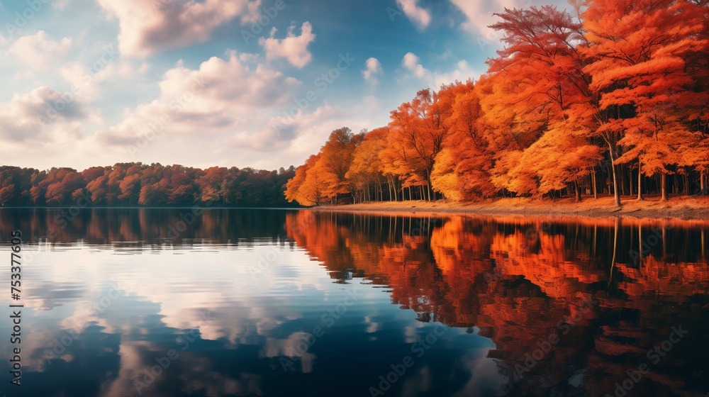 landscape with lake