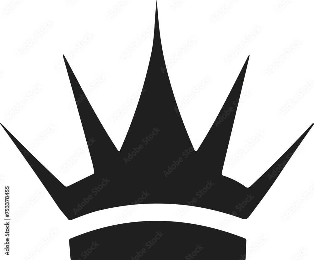 crown logo in modern minimal style isolated on background crown logo in modern minimal style isolated on background