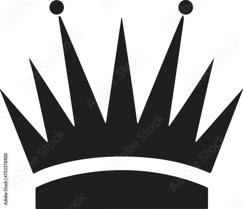 crown logo in modern minimal style isolated on background