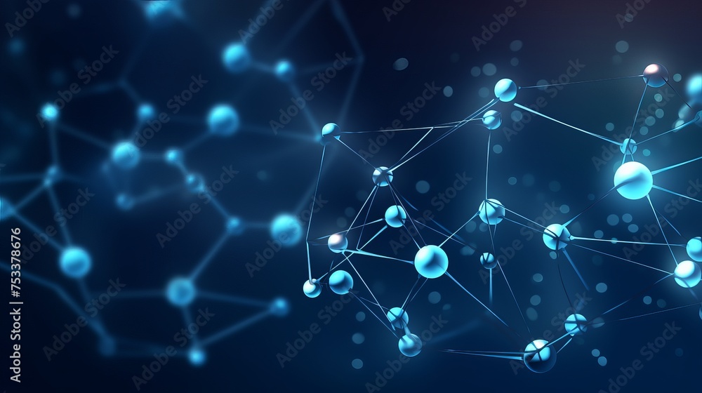 A scientific backdrop features buckyball fullerene molecules, illustrating nano-science technology with dots, lines, and wireframe polygonal designs in a vector illustration. A scientific backdrop features buckyball fullerene molecules, illustrating nano-science technology with dots, lines, and wireframe polygonal designs in a vector illustration.