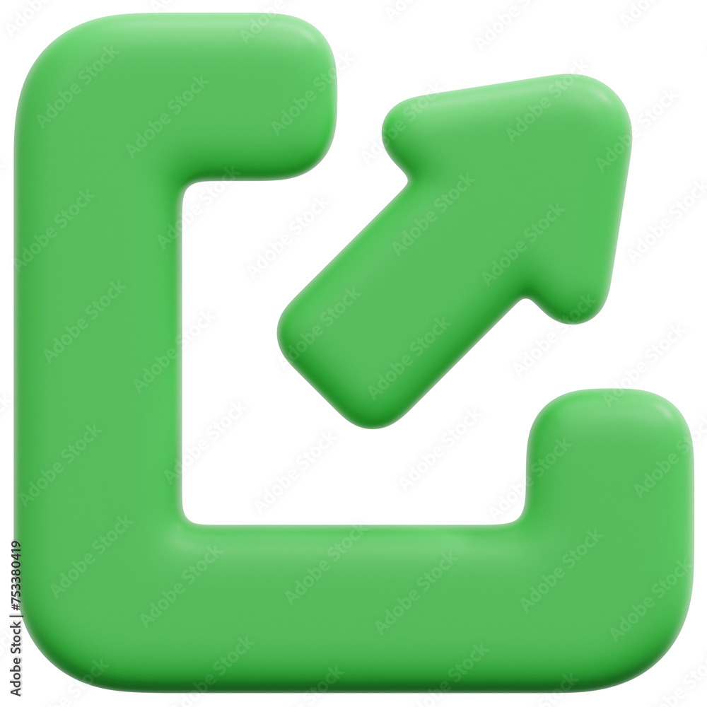 expand 3d render icon illustration expand 3d render icon illustration