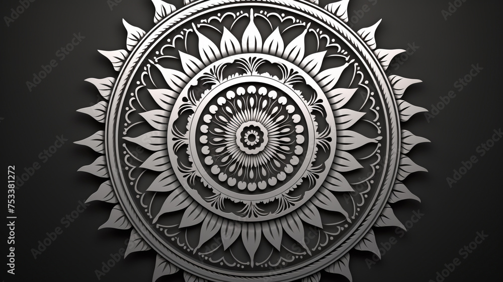 spiritual symbol indian ornament