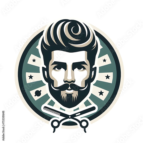 barber illustration ,haircutting barber illustration , fashion illustration , facial , beard illustration