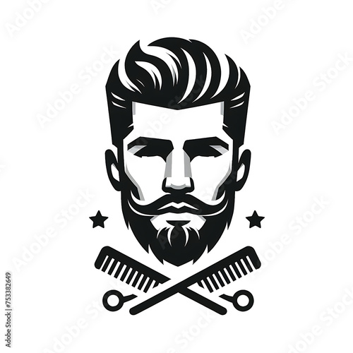 barber illustration ,haircutting barber illustration , fashion illustration , facial , beard illustration