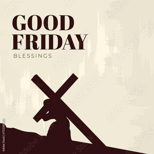 Good Friday Peace of Holy Week Social Media Post, Web Banner, Status, Story