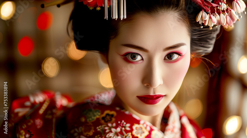 Portrait of a Japanese Geisha