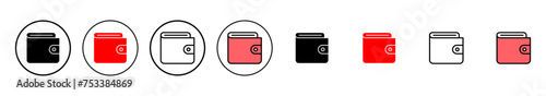 Wallet icon vector illustration. wallet sign and symbol photo