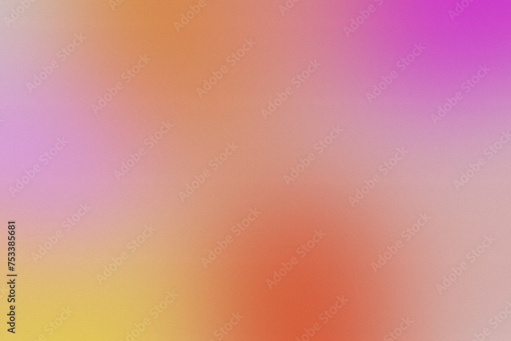 Beautiful colorful gradient background. Blurred colored, smooth transtitions of iridescent colors, with noise grain paper textured. Good for wallpaper, web cover, banner, poster, backdrop, flyer.