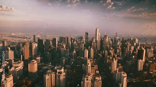 Wallpaper Mural sunset over city Torontodigital.ca