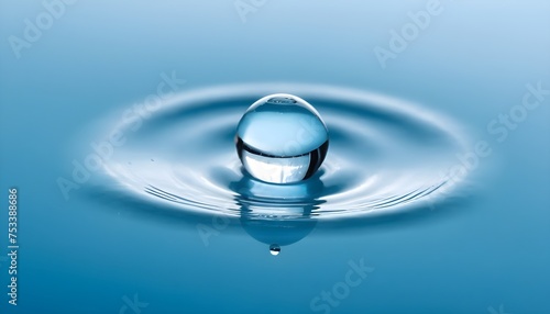Beautiful-light-blue-water-dropletroplet