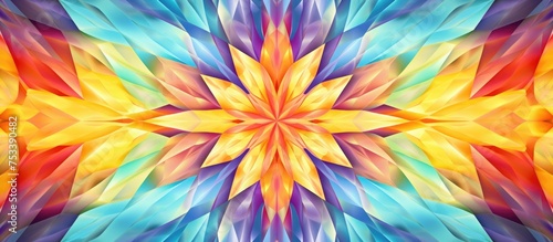 Wallpaper Mural Colorful Abstract Kaleidoscope Seamless Pattern for Fabric and Wallpaper Torontodigital.ca