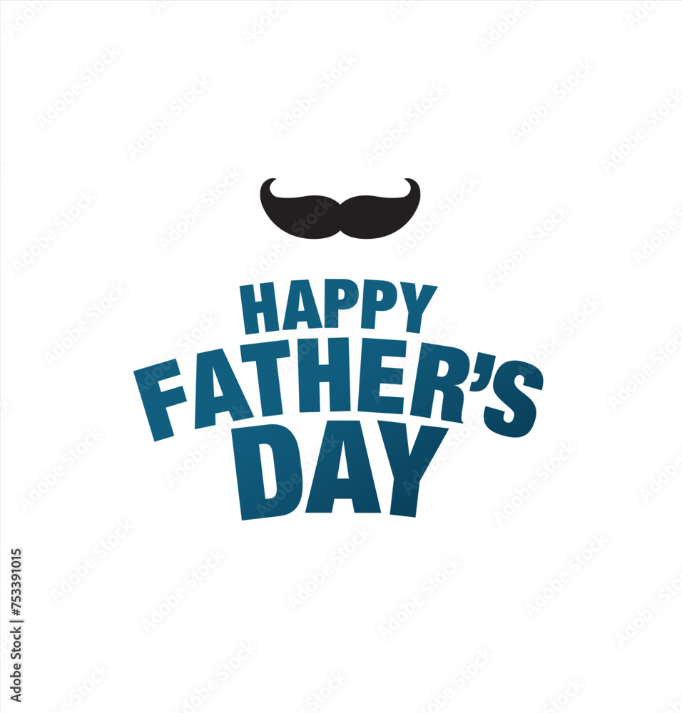 Happy Father's Day, vector illustration layout design Happy Father's Day, vector illustration layout design